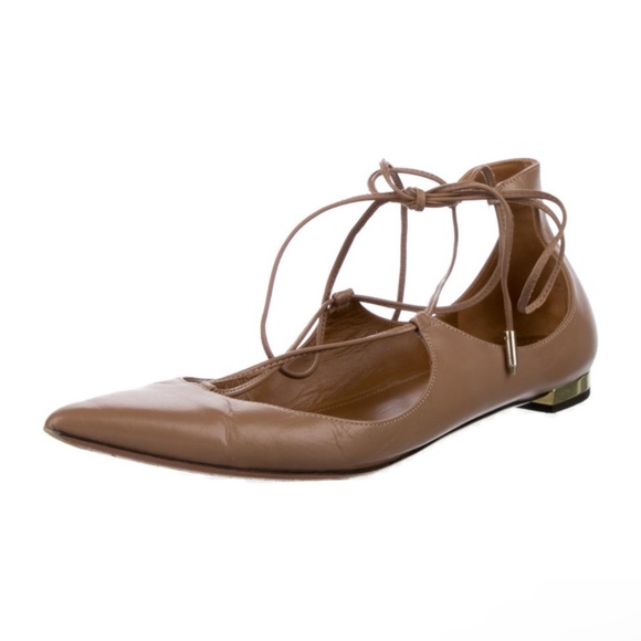 Aquazzura Tie-Up Flats (Christy) - Picture 1 of 4